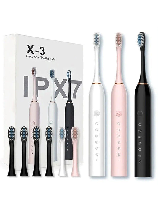 Electric Toothbrushes USB Rechargeable Ultrasonic Tooth Brush, Plastic